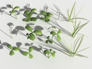 clover collection r-asset 3D Model