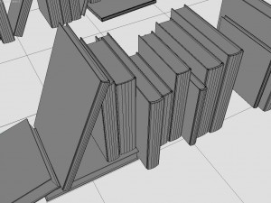 100 unique books 2 r-asset 3D 모델