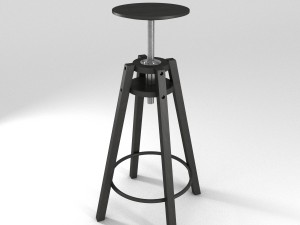 ikea dalfred bar stool r-asset 3D 모델