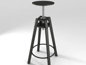 ikea dalfred bar stool r-asset 3D Model