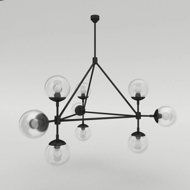 jayson miller 3-zijdige kroonluchter r-asset 3D Model .c4d .max .obj .3ds .fbx .stl .blend 