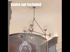 jayson miller 3-zijdige kroonluchter r-asset 3D Model