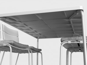 ikea vddo table 3D 모델