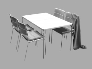 ikea vddo table 3D 모델