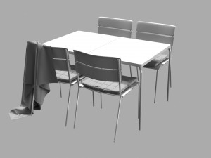 ikea vddo table 3D 모델