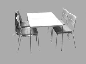 ikea vddo table 3D 모델