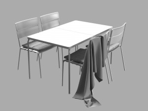 ikea vddo table 3D 모델