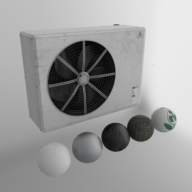 eco air 400 air water heat pump 3D Model .c4d .max .obj .3ds .fbx .stl .blend 