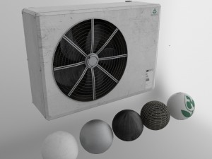 eco air 400 air water heat pump Modello 3D