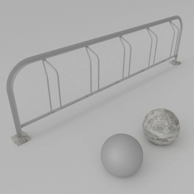 bicycle stand 3D Model .c4d .max .obj .3ds .fbx .stl .blend 