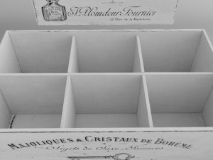 7 white decor boxes shabby chic 3Dモデル