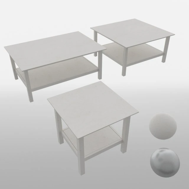 hemnes tables 3D Model .c4d .max .obj .3ds .fbx .stl .blend
