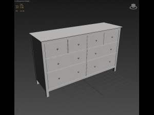 hemnes dresser 3D मॉडल