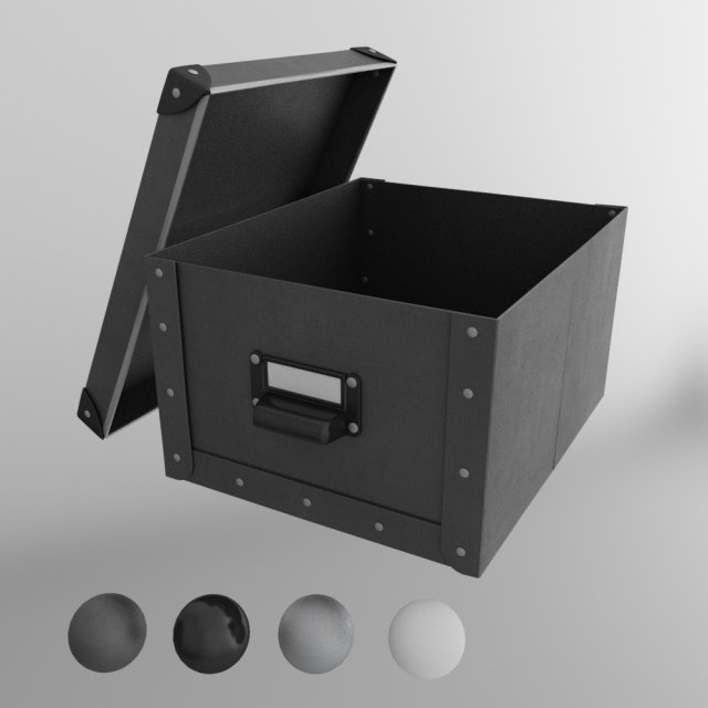 fjalla storage box 3D Model .c4d .max .obj .3ds .fbx .stl .blend 