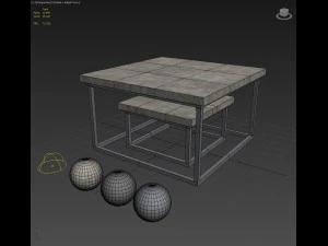shanghai tables 3D Model