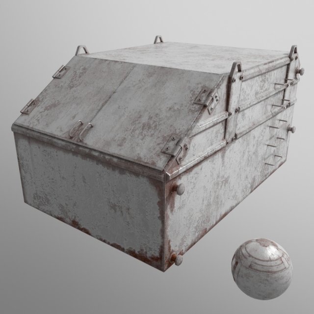 trash container 3D Model .c4d .max .obj .3ds .fbx .stl .blend 