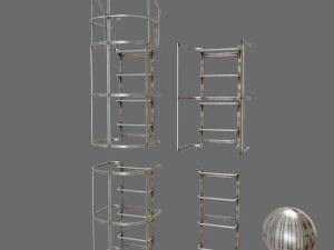 सीढ़ी प्रणाली 3D मॉडल