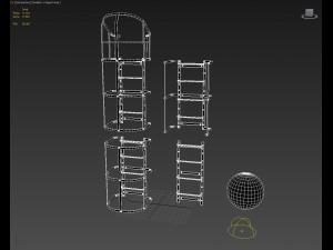 ladder system Modello 3D