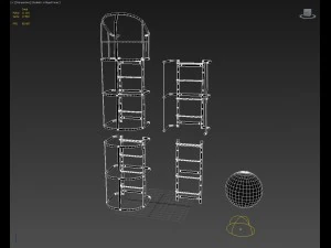 ladder system 3D Model