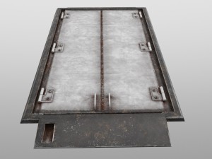 floor door hatch and trim pieces 3D Модель