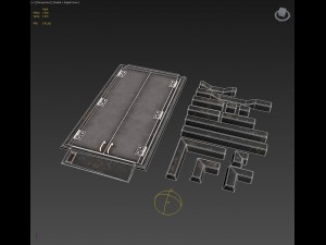 floor door hatch and trim pieces 3D Модель