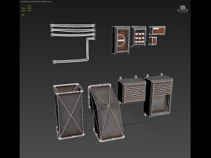 ventilation and electrical connections collection 3D Model