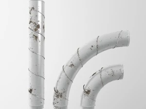alu pipes collection 3D Model