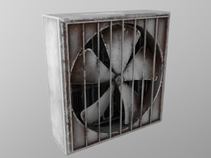industrial wall fans 3D 模型