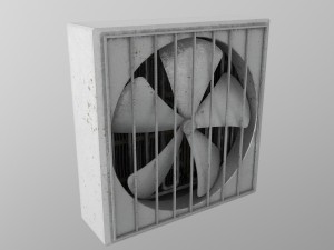 industrial wall fans 3D 模型