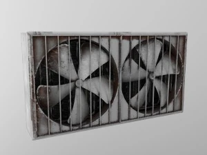 industrial wall fans 3D Model