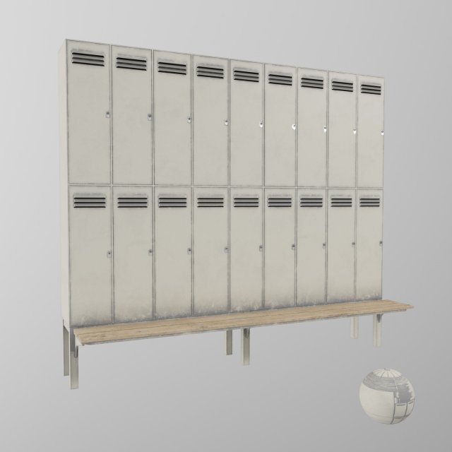metal locker cabinet a 3Dモデル .c4d .max .obj .3ds .fbx .stl .blend 