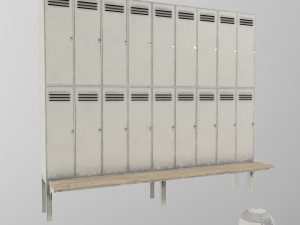 metal locker cabinet a 3D Model