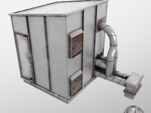 air pump building 3D Модель