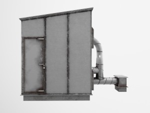 air pump building Modello 3D