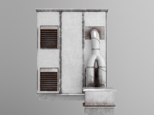 air pump building Modello 3D