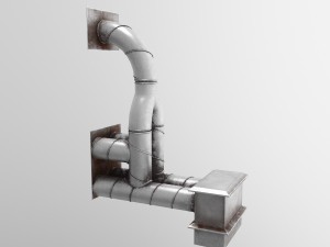 air pump building Modello 3D