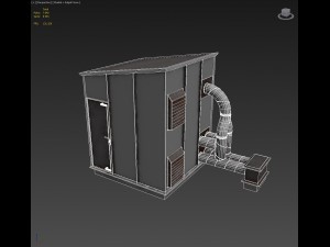 air pump building Modello 3D