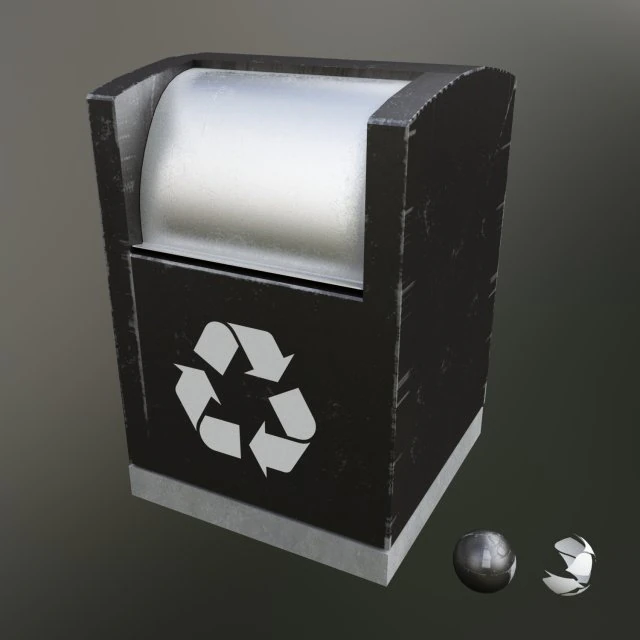 garbage container modern 3D Model .c4d .max .obj .3ds .fbx .stl .blend 