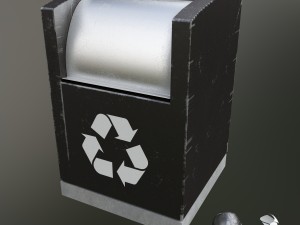 garbage container modern Modelo 3D