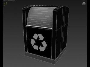 garbage container modern 3D Модель