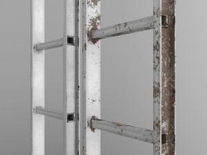 ladder clean and dirty Modello 3D