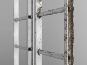 ladder clean and dirty 3D Model