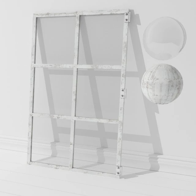 old window frame 3D Model .c4d .max .obj .3ds .fbx .stl .blend 