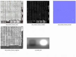 old window frame 3D Model