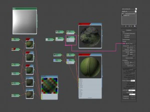 3d scanned tree stump and gras 3D Model