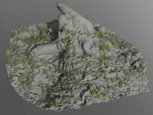 3d scanned tree stump 02 3D मॉडल