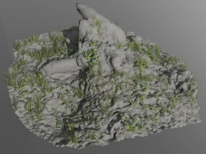 3d scanned tree stump 02 3D Model