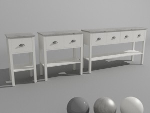 sideboard collection 3D Model