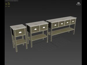 sideboard collection 3D Model