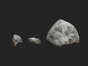 3d scanned stones 3 stones 3D Model